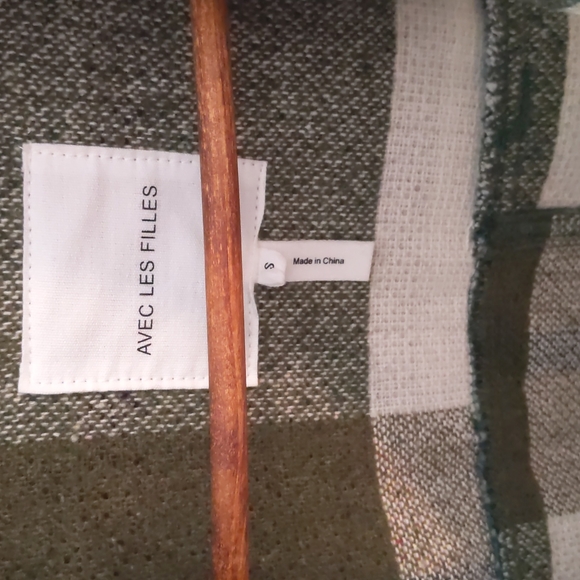 Avec Les Filles Shacket flannel shirt jacket - Picture 5 of 9